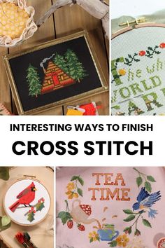 interesting ways to finish cross stitch projects