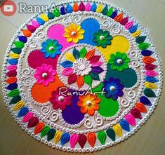 this is an image of colorful rangdi work