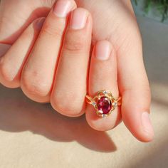 Natural red ruby ring, minimalist ring, oval ruby ring, July birthstone, AAA Ruby ring, ring for women, women ring, Oval ruby ring,  *Other Similar Jewelry Available Here* https://www.etsy.com/shop/AreebaJewelry Details:- Gemstone - Ruby Stone Color Available - Natural Red  Stone Setting - Prong Quality - AAA Grade Stone Size - 5 x 7 MM Rize Size - 5 US TO 9 US Available Type - 100% Natural  Shipping service - Free worldwide shipping service About AreebaJewelry:- AreebaJewelry takes great pride Garnet Open Ring Promise Ring, Garnet Ring With Prong Setting, Ruby Promise Ring With Accent Stones And Open Design, Ruby Promise Ring Birthstone, Fine Jewelry Ruby Open Ring For Promises, Elegant Ruby Rings With Oval Cabochon Center Stone, Ruby Rings With Center Stone, Oval Cabochon Shape, Ethical Ruby Open Ring For Promise, Oval Ring With Lab-created Ruby And Accent Stones