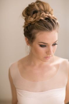 Gorgeous Braids, Bridal Braids, Vintage Wedding Hair, Beautiful Hairstyle, Peinados Recogidos, Beautiful Braids, Coron, Braided Hairstyles For Wedding