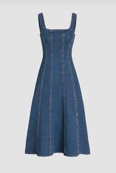 Nykaa Fashion, Denim Maxi Dress, Long Kurti Designs, Cami Maxi Dress, Modest Dresses Casual, Ruffle Design, All Jeans, Denim Pocket, Dress Denim