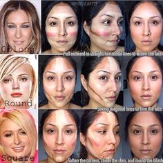 Long Face Contour, Long Face Makeup, Oblong Face, Oblong Face Shape, Different Face Shapes, My Vanity, Long Face Shapes, Beginners Eye Makeup