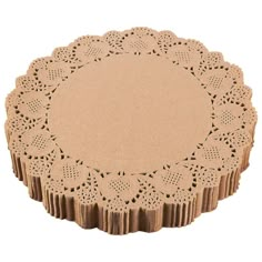 a paper doily is shown on a white background