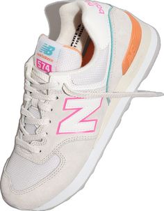 Peach Glaze, New Balance Suede, Pink New Balance, Nimbus Cloud, Casual Preppy Outfits