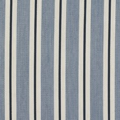 blue and white striped fabric with vertical stripes