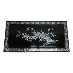 We are delighted to offer for sale this gorgeous Chinese black lacquer low coffee table with beautiful colours and design. The wooden and rectangular table is delicately crafted and decorated with mother of pearl, inlaid with lovely birds scene and colourful flowers all around, especially on the drawers. Standing on cabriole legs, this table will compliment any room. The item shows a few marks but they are minimal. Don't hesitate to contact me if you have any questions. Please have a closer look Low Coffee Table, Colourful Flowers, Coffee Tables For Sale, Coffee Cocktails, Other Mothers, Coffee And Cocktail Tables, Chinese Architecture, Cabriole Legs, Black Lacquer