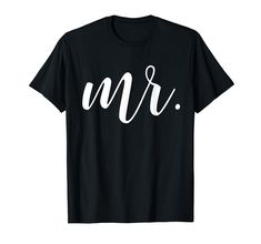 PRICES MAY VARY. Are you married and proud!? Rock this comfy shirt with pride! Pair with a Mrs shirt and you will be set for your honeymoon! This Mr. tee is designed and printed to be fitted. For a more loose fit, please order a size up. Lightweight, Classic fit, Double-needle sleeve and bottom hem Wedding Honeymoon, Mr And Mrs Wedding, Mr And Mrs, Married Couple, Just Married, Tee Shirt, T Shirt