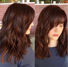 Red Highlights In Brown Hair, Dark Auburn Hair Color, Dark Auburn Hair, Auburn Balayage, Auburn Color, Hair Color Chocolate, Brunette Balayage, Hot Hair Colors, Red Brown Hair