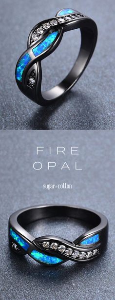 Ocean Blue Fire Opal Rings - Just $26.95 USD - ★★★★★ (5/5) Blankets Funny, Pink Breakfast, Fire Opals, Blue Fire Opal, Relatable Posts, Engagement Ring Rose Gold, Health Desserts, Fire Opal Ring, Funny Minion