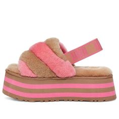 (WMNS) Female UGG other Sports sandals 1120875-CPRC (Women's/Flat Heel) Ugg Store, Sheepskin Slippers, Platform Wedge Heels, With Boyfriend, Cozy Socks, Favorite Boots, Slide In, Eva Foam, Womens Uggs