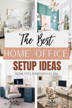 the best home office setup ideas to help you organize your work space and get organized