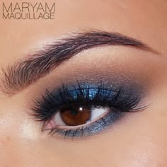 Blue Eyeshadow Makeup, Blue Makeup Looks, Prom Eye Makeup, Dance Makeup, Formal Makeup, Hoco Makeup, Out Of The Blue, Blue Eyeshadow