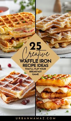 waffle iron recipe ideas for breakfast or brunch