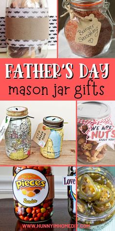 father's day mason jar gifts are perfect for the kids to put in their jars