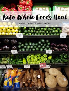 Keto Whole Foods Haul Low Carb Produce Keto Friendly Fruit, Low Carb Meal Prep, Beef Bacon, Low Carb Eating, Healthy Detox, Fresh Corn, Low Carb High Fat