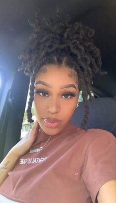 Lashes And Locs, Long Dreadlocks Hairstyles Black Women, Locs Hairstyles For Women Shoulder Length, Loc Hairstyles For Women Long, Cute Dreadlocks Hairstyles, Cute Locs Hairstyles, Locs Hairstyles For Women Long, Locs Curly Ends, Locs Hairstyles For Women Short