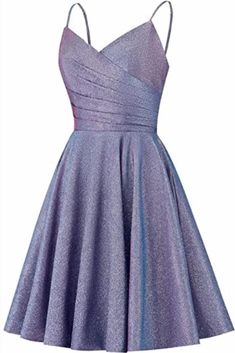 Spaghetti Strap Glitter Homecoming Dresses Homecoming Dresses Knee Length Hoco, Fancy Party Dresses Short, Prom Short Dresses 2022, Under The Stars Homecoming Dresses, Homecoming Purple Dress, Short Purple Formal Dresses, Middle School Formal Dresses Short, Cute Purple Dresses Short, Purple Dress Formal Classy Short