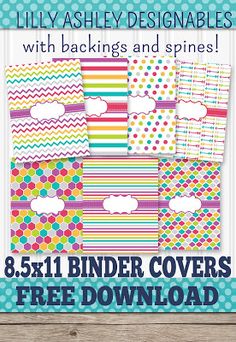 the 8x8 binder covers are available in different sizes and colors, with free print