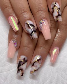 Patrick Nagel, Different Nail Designs, Nails Now, Her Nails, Nail Swag, Glam Nails