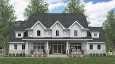 this is an artist's rendering of the country house plan