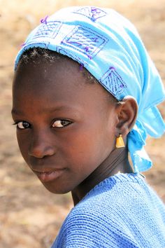 the girl in blue, Mali What A Beautiful World, African Children, Colorful Portrait, My Heritage, Children In Need, Black Kids