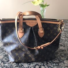 Lv Size W 14.5” H 10.5” D0 6.50”..Coming With Duster Bag Luxury Brown Monogram Print Bag, Palermo, Louis Vuitton Bag, Bag Lady, Louis Vuitton, The Originals, 10 Things, Color