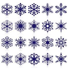 a collection of snowflakes on a white background stock photo 549872