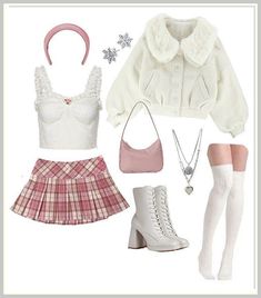 Stay protected from the winter weather with Amazon's collection of women's high boots. Browse our selection and find the perfect pair. Outfits Coquette, 일본 패션, Gyaru Fashion, Kawaii Fashion Outfits, 2000s Fashion Outfits, Swaggy Outfits, 가을 패션, 2000s Fashion, Stage Outfits