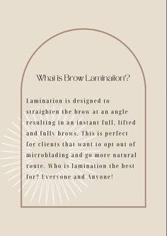 Brow Promotion Ideas, What Is A Brow Lamination, Brow Posts For Instagram, Brow Facts, Aesthetician Room Ideas, Brow Bar Ideas, Brow Aesthetics, Eyebrow Studio, Esthetician Office