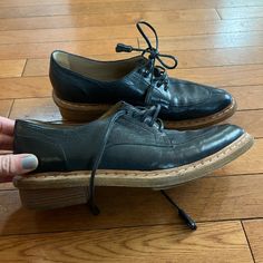 Great Condition. Beautifully Made Leather Soles. Balenciaga Blue, Shoes Balenciaga, Beautifully Made, Balenciaga Shoes, Flat Shoes Women, Loafer Flats, Balenciaga, Oxford, Color Blue