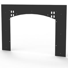 an arch is shown in black against a white background