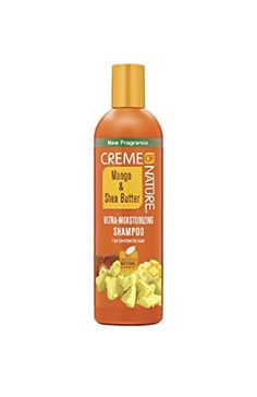 Creme of Nature Mango & Shea Butter Ultra Moisturizing Shampoo 12oz by Creme of Nature, White Shea Butter Shampoo, Shampoo Cap, Hair Help, Natural Shampoo, Moisturizing Shampoo, Deep Conditioning, New Fragrances, Beauty Favorites