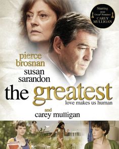 the poster for the movie, the greatest and cary mulligan's daughter