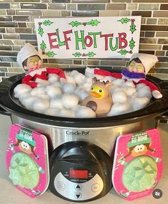 Elf On The Shelf Ideas From Dollar Tree, Elf On The Shelf Ideas After School, Elf On The Shelf Ideas Funny Kids, Hot Tub Elf On The Shelf, Elf On The Shelf Alien Abduction, Elf On A Shelf Ideas 2 Elves, Elf On Shelf Ideas For 3 Elves, Easy Elf In The Shelf Ideas Kids, Elf On Shelf Cotton Candy