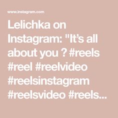 an instagram ad with the words,'leticka on instagram it's all about you?