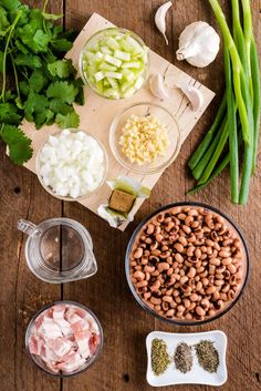 the ingredients for this dish include onions, celery, onion, and green beans