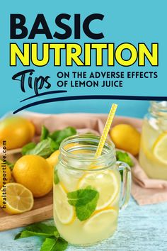 Basic Nutrition Tips on the Adverse Effects of Lemon Juice Acid Reflux, Lemon Juice, Vitamin C