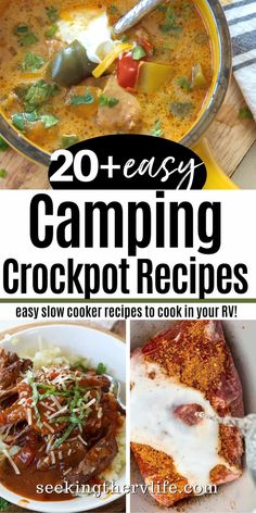 the best camping crockpot recipes to cook in your rv or camper's kitchen