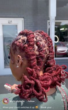 Short Locs Hairstyles For Prom, Back To School Hairstyles For Locs, Burgandy Locs On Black Women, Low Petal Bun Locs, Hairstyles With Dreads For Women, Petal Buns Locs, Loc Styles With Bangs, Locs Hairstyles For Prom, Cute Hairstyles For Locs