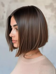 Super Short Bobs, Longbob Hair, Brown Bob Hair, Bob Hairstyles For Thick, Chin Length Hair, Lob Haircut, Haircuts Straight Hair, Short Bob Haircuts, Charlize Theron