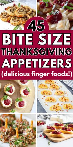 the top five bite size thanksgiving appetizers