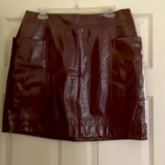 New Never Worn Patent P/U Skirt In Excellent Condition Nice For Winter Or Summer. Mini A Line Skirt, Floral Skater Skirt, Mini A, Anthropologie Skirt, Stretch Skirt, Compression Pants, People Shopping, Line Skirt, Red Skirts