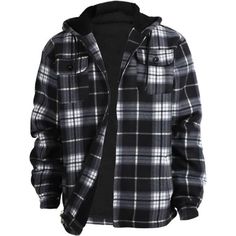 Flannel Jacket Men, Flannel Hoodie, Fleece Plaid, Hoodies Men Style, Mens Zip Hoodie, Men Plus Size, Flannel Jacket