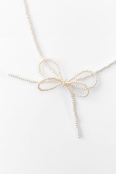 PEARL BOW NECKLACE Pearl Bow Necklace, Bow Pendant, Pearl Bow, Double Bow, Bow Necklace, Metal Necklace, Beauty Sale, Metal Necklaces, Zara United States