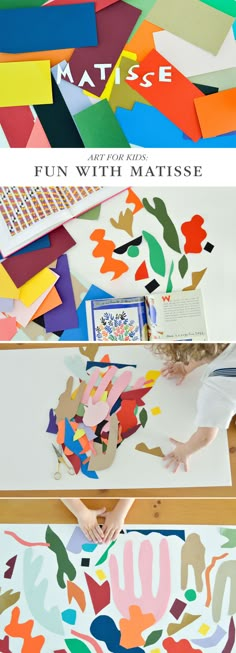 Lovely exploration of Matisse for artists young and old... Diy With Kids, Istoria Artei, Cool Art Projects, Homeschool Art, Matisse Art, Camping Art, Drawing Tutorials, Preschool Art, Art Classroom