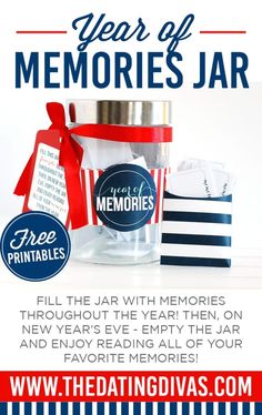 the new year of memories jar with free printables