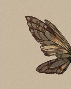 a butterfly flying through the air with its wings spread