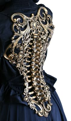 Back Piece, Gothic Steampunk, Fantasy Jewelry, Fantasy Clothing, Fantasy Fashion, Character Outfits, Corsets, Costume Design, Aesthetic Clothes