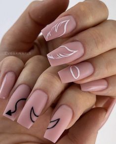 Angel Nails, Fake Nails Designs, White Nail Designs, Trendy Nail Art, White Nail, Fire Nails