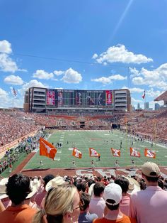 a football stadium filled with lots of people